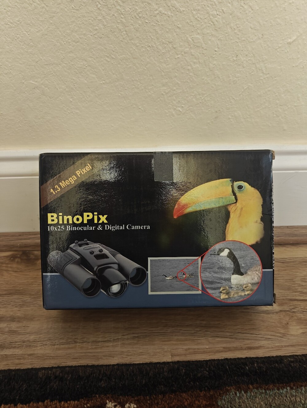Genuine Zina BinoPix 10x25 Binoculars With Digital Camera + USB Cord